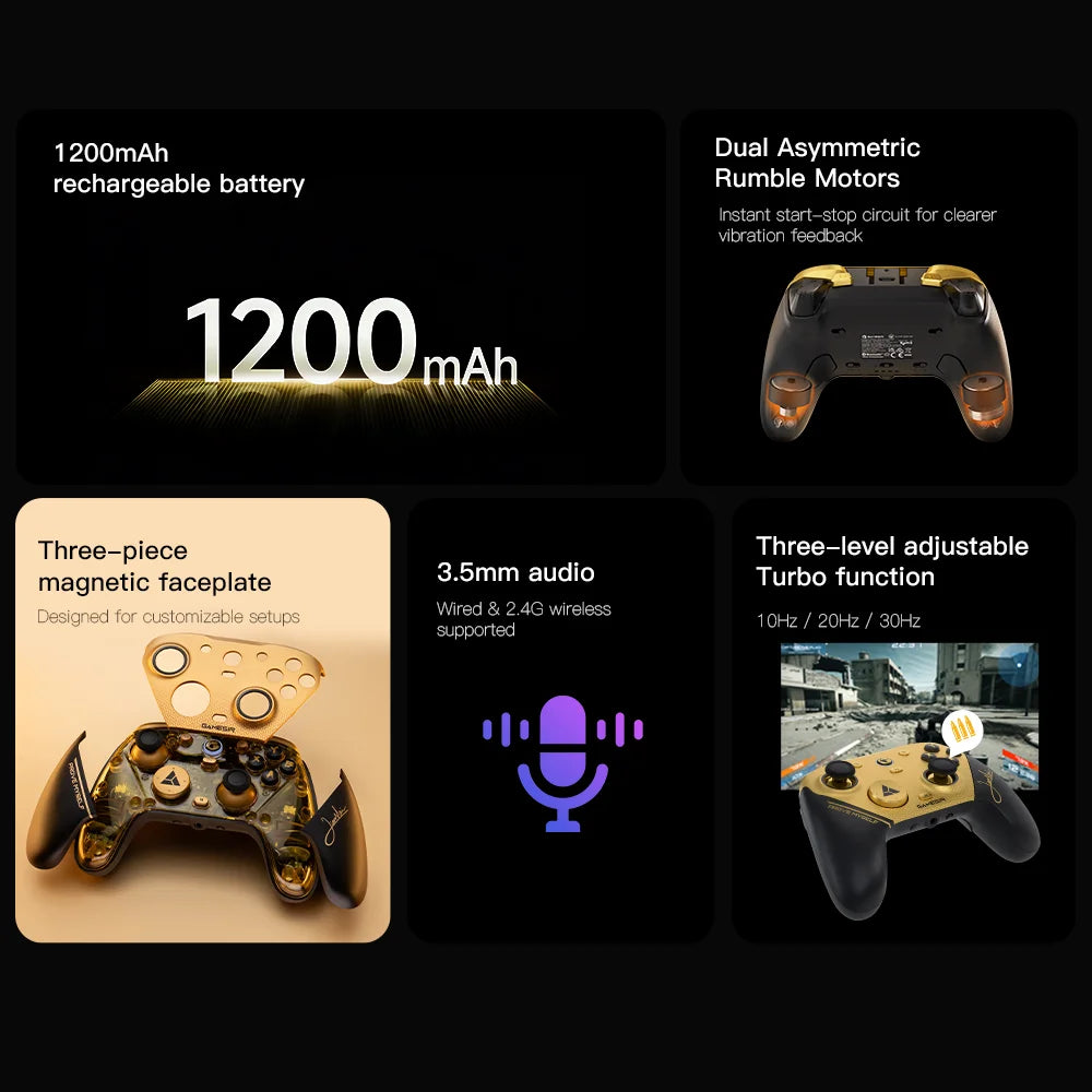 GameSir G7 Pro 8K Champion Edition Gaming Controller, Wireless Bluetooth Gamepad for Nintendo Switch 2, Android, iOS, PC, Steam