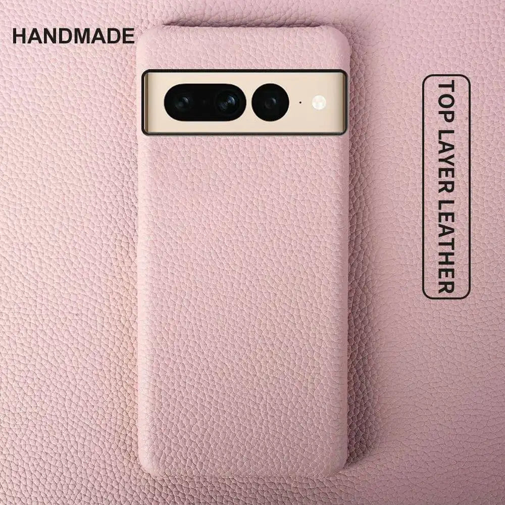 Fundas Pixel 10 Pro Case Business Genuine Leather Cases for Google Pixel 6A 7Pro 5A Mobile Phone Cover Capa Back Coque Carcasa