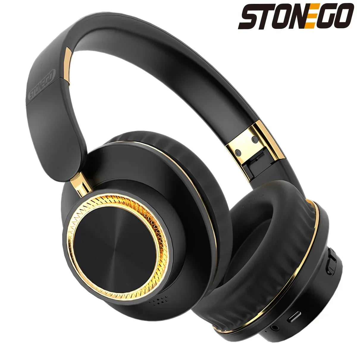 Wireless Bluetooth Headphones Foldable Gaming Headset With Bluetooth 5.3 Technology 40mm Bass Driver HiFi Stereo Sound Over Ear Comfort Memory Foam Cushion Extended Battery Life 400mAh For PC Mobile Phone Laptop Tablet Univer