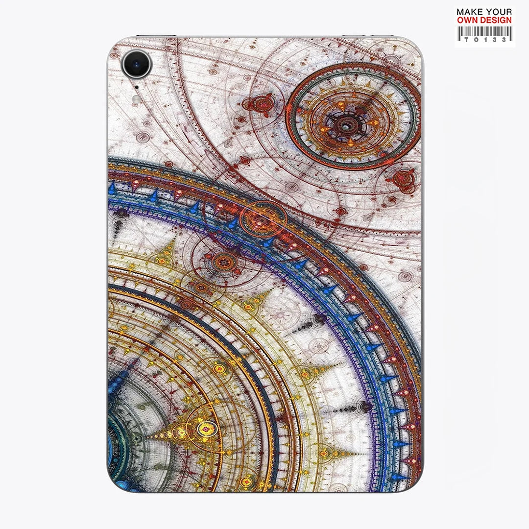For iPad Pro 13 11 M4 Pro 12.9 2018 Mini 6 7 Full Cover Colorful Back Film Covers Decal Skin Protector Sticker