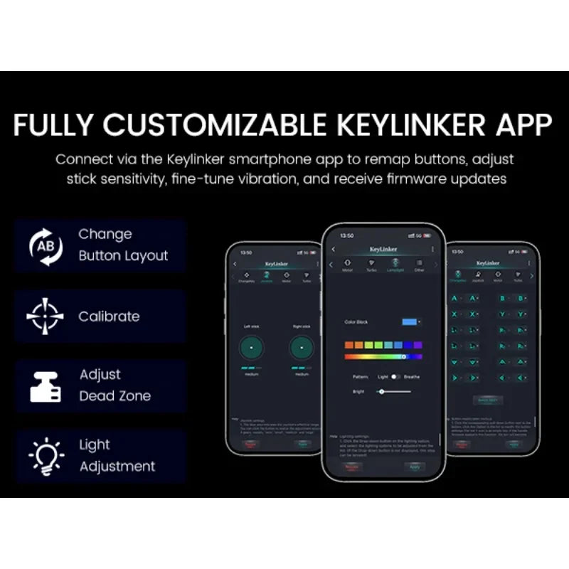 Beboncool Handy Controller for Iphone/Android/Switch 2/Switch/Oled, Mobile Controller with Rgb Light, Hall Effect Joystick