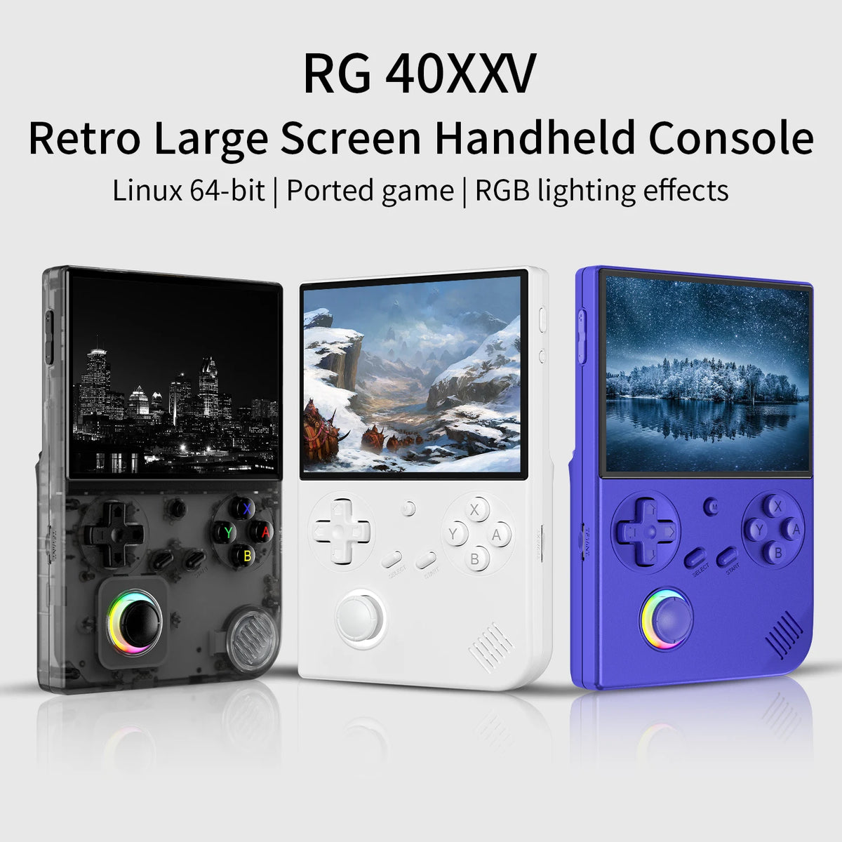 ANBERNIC RG40XXV & RG35XX Plus Retro Handheld Game Console 640*480 IPS Screen Linux 64-bit 5000Games Support WIFI,Bluetooth,HDMI