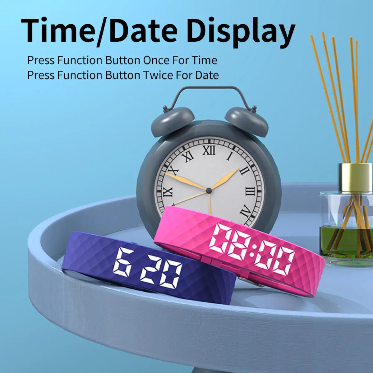 Smart Bracelet LED Digital Waterproof Smart Clock Smartband With running pedometer Monitor Smart Band Vibration Alarm Reminder