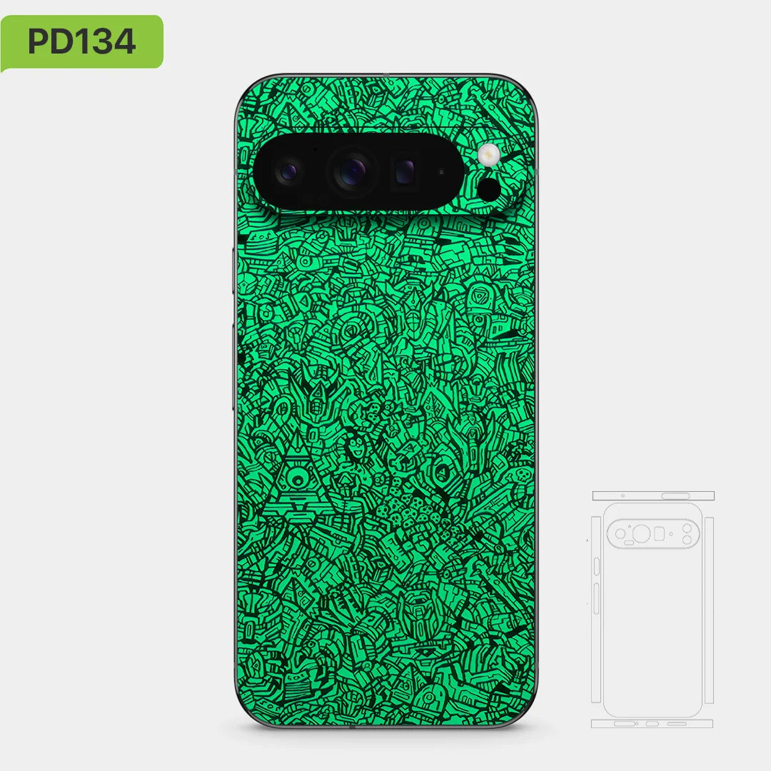 Colorful Decal Skin for Google Pixel 10 9 8 7 Pro 6 6pro Back Screen Protector Film Cover Case Macaroon Wrap Matte Sticker