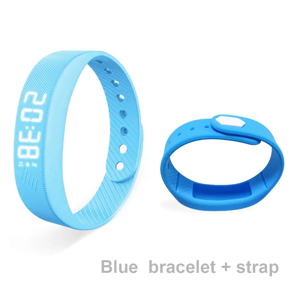 Smart Bracelet LED Digital Vibration Alarm Wrist Waterproof Smart Clock Smartband With Running Pedometer Monitor Smart Band