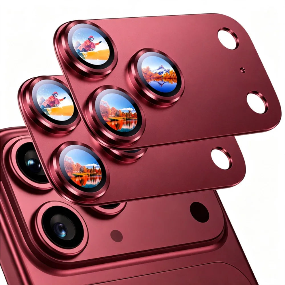 NNBILI 2pcs Camera Lens Protector for iPhone 18 Pro Max 17 Pro Max 18,Durable Metal Camera Cover,Full Coverage Lens Protection