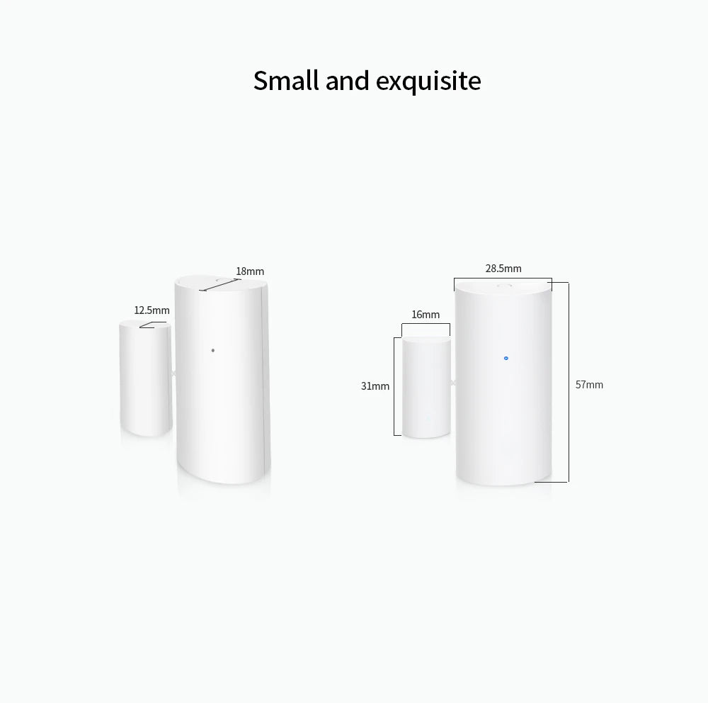 Tuya WiFi Smart Door and Window Sensor Wireless Contact Detector for Home Automation and Security System Door Sensor