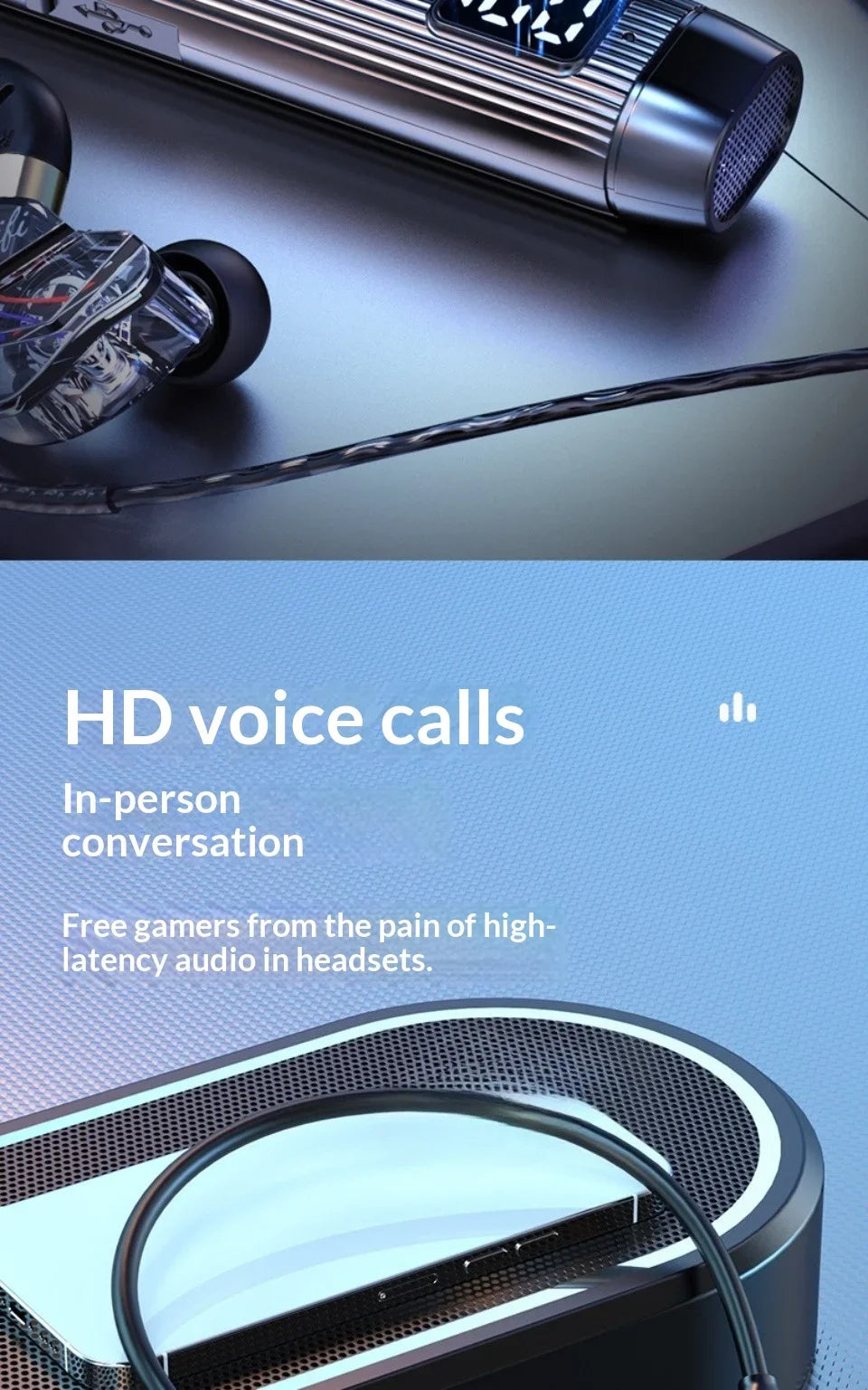 In-Ear Comfortable Wear Earphone Neck-hung Wireless Bluetooth Headphone Ultra-Long Battery Life Noise Cancellation Earbuds