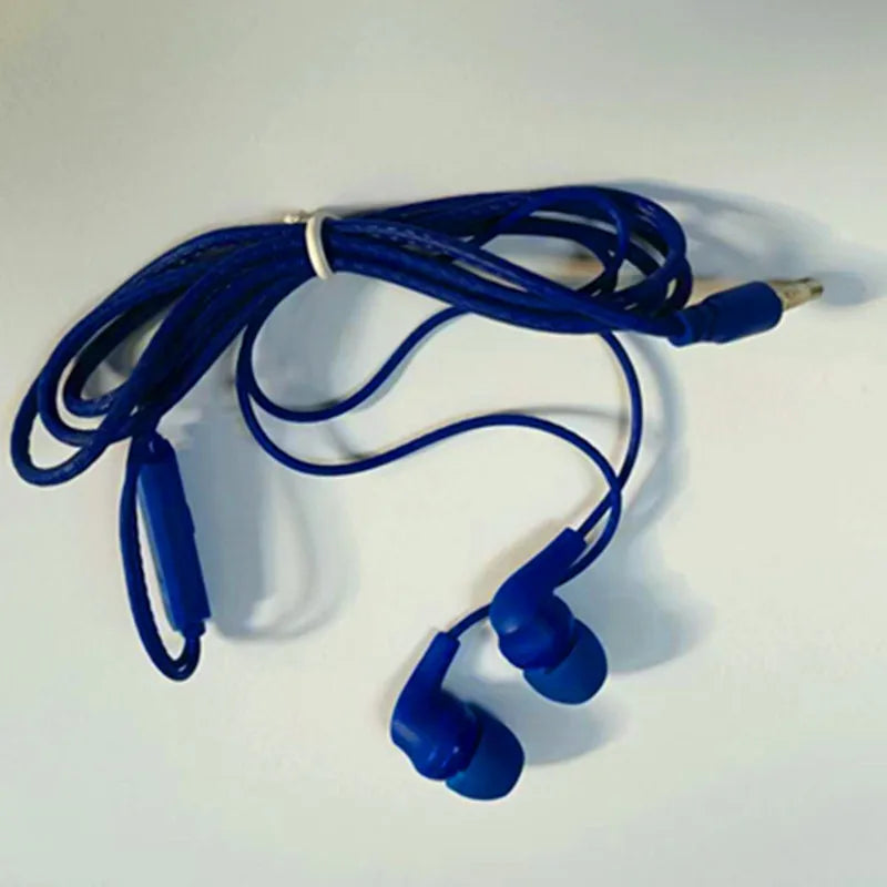 1 Pcs Fashion 4 Colors Super Bass With Built-in Microphone 3.5mm In-Ear Wired Earphone Hands Free For Smartphones Earbuds