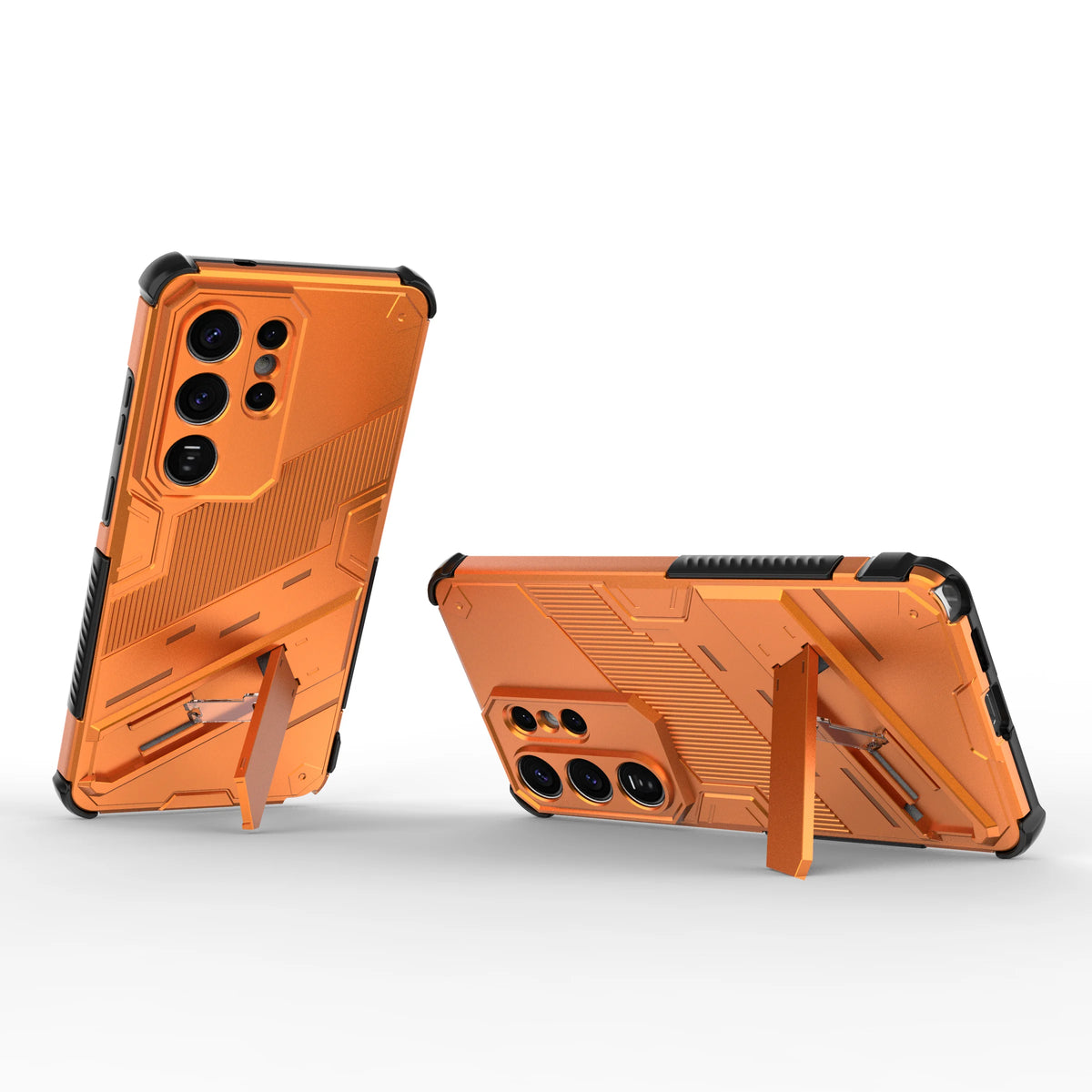 Armor Shockproof Phone Case For Samsung Galaxy S26 S25 S24 S23 S22 Ultra Plus Edge S26 Pro With Holder Lens Protect Cover