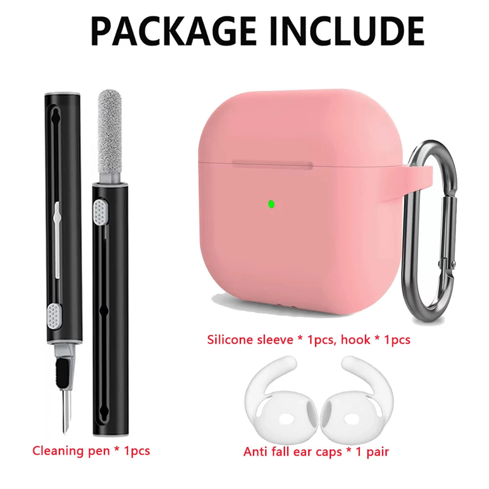 Kit Case For Apple Airpods 4 Case earphone accessories Soft Silicone Protective Cover silicone for Apple air pods 4 case