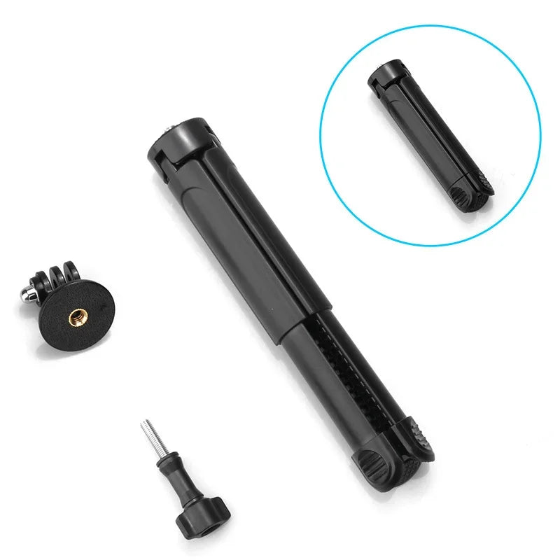 Extendable Mini Tripods Stand Portable Tripod for DJI Pocket 3/4 GoPro Insta360 Phone 1/4” Mount Desktop Tripod for Vlog Live