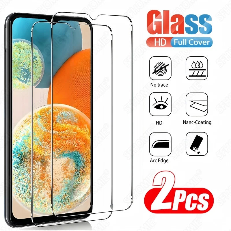 2Pcs HD Tempered Glass Screen Protector For Samsung Galaxy S20 S21 S23 S24 FE A51 A52 A53 A54 A55 A56 A57 Glass Protection Film