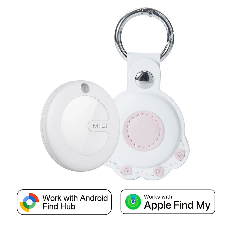 Dual System MiLi MiTag Smart Location Tag Bluetooth GPS Tracker Locator Keys Finder Works With Apple Find My & Google Find Hub