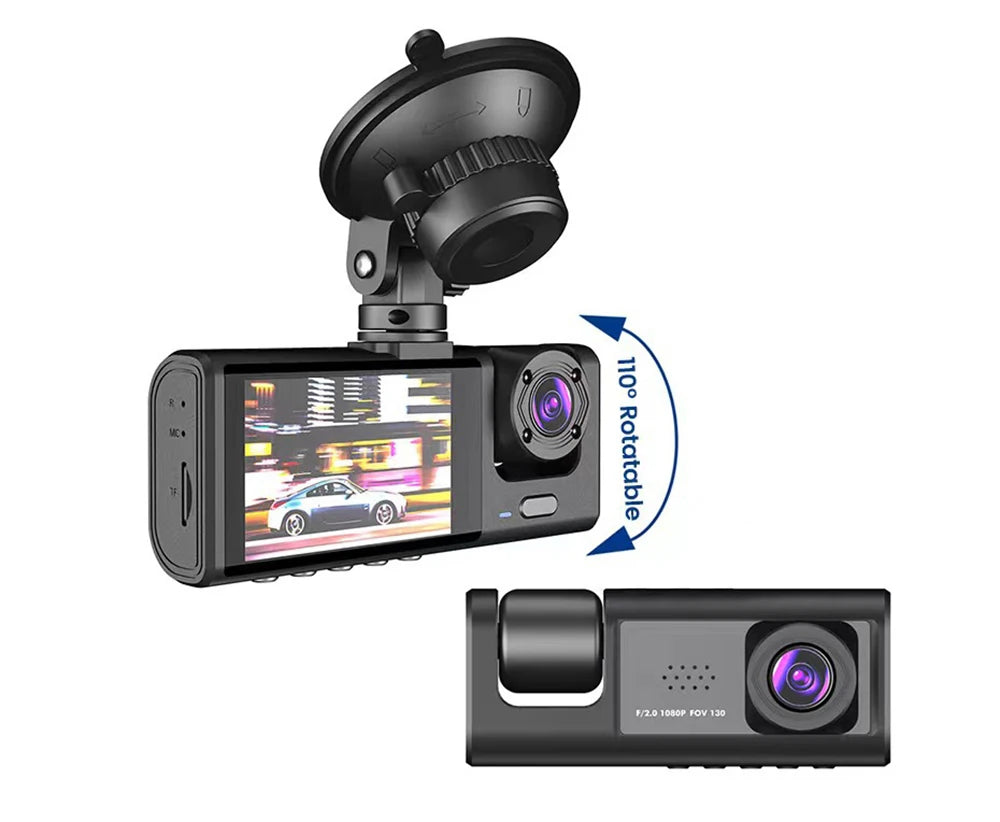 HONG TONG 1080P Car Dvr 2Camra Dash Cam Cars Camera for Vehicle Recorder Video Front Optional Rear Camera Night Vision Dashcam