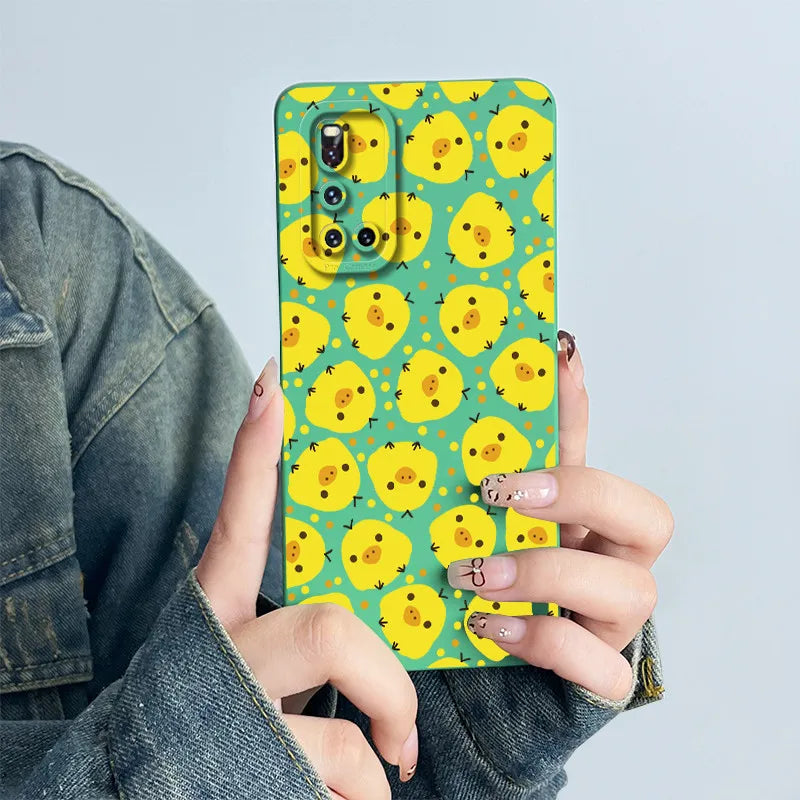 For Vivo V19 Phone Case vivoV19 Back Cover Soft Silicone Sweet Painted Cartoon Shell Capa Lovely Printed Protective Coque Cases