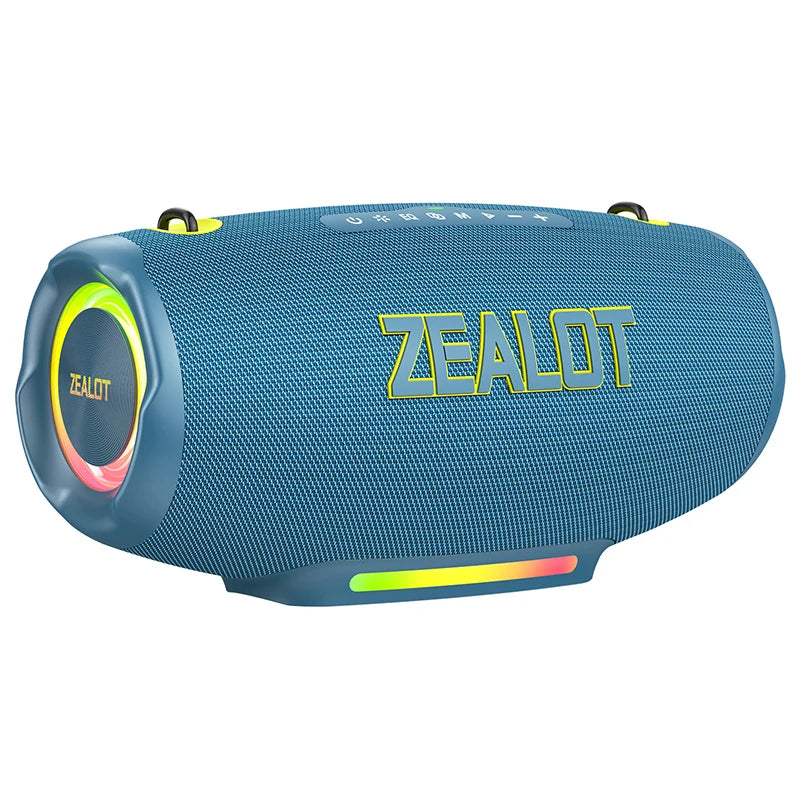 ZEALOT S127100W Powerful subwoofer Portable wireless speaker,24000mAh Battery,RGB Light,Great for Gift-Giving Birthday/Christmas