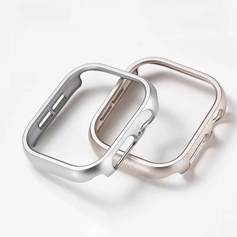 Hard Pc Bumper Case For Apple Watch case 41mm 45mm 46mm 44mm Cover No Screen Protector Accessories iWatch Series 12 11 10 8 9