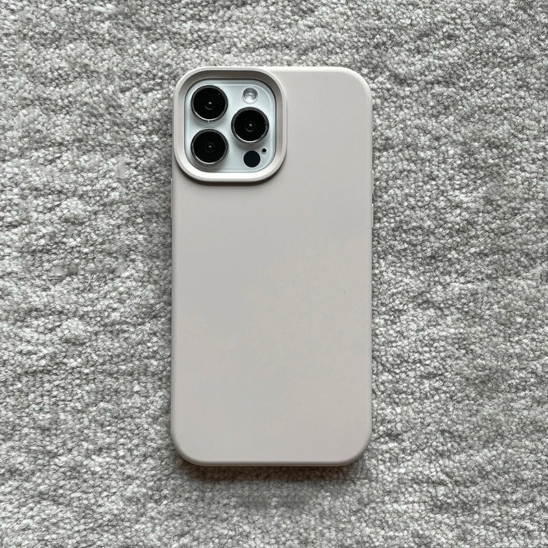 Official Candy Color Silicone Case for iPhone 17 18Pro Max 18 Pro 15 16 14 13 12 13mini Camera Lens Protective Bumper Back Cover