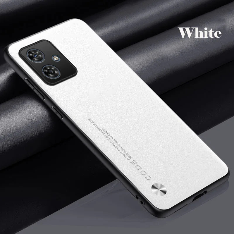 PU Leather Phone Case For Motorola G56 G86 G05 G54 G34 G24 G14 G15 G35 G45 G55 G77 Plain Skin Back Cover For Moto G54 G84 G85