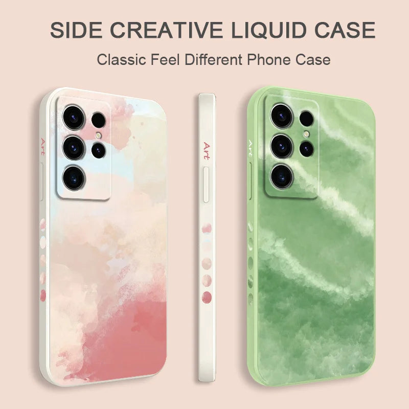Artistic Patterns Phone Case For Samsung Galaxy S25 S24 S23 S22 S21 S20 Ultra Plus FE Note 20 Ultra 10 9 Plus Cover