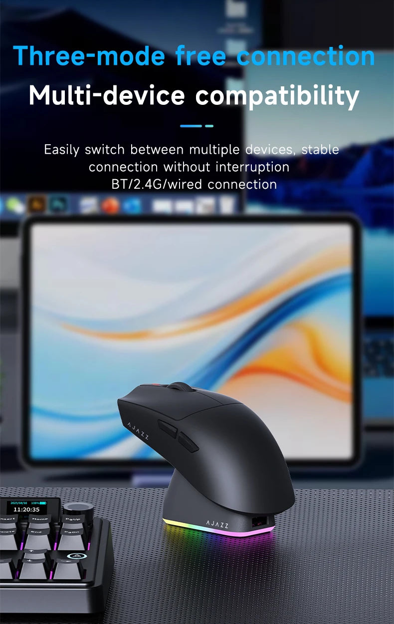 Wireless Gaming Mouse AJ139-V2/AJ139P-V3-MC with 12000DPI Max AJ139P MAX with 32000DPI Magnetic Charging Base Gaming Mouse