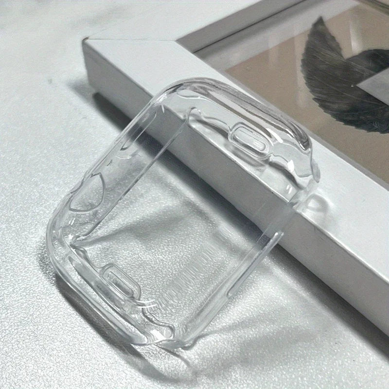 Screen Protector for Apple Watch 41mm 44mm 40mm 45mm 46mm 42mm TPU Full Cover bumper Case iWatch Series 12 11 10 9 8 7 SE 6 5