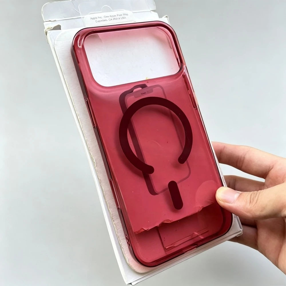 Simple Ultra-slim Transparent Magnetic Phone Case For IPhone 18 17 16 15 14 13 Pro Max for Magsafe Shockproof Protect Back Cover