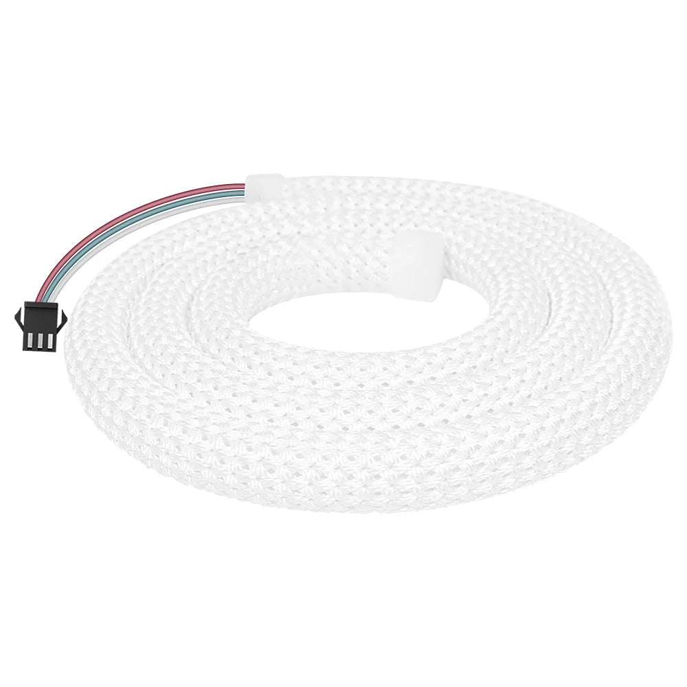 WS2812B WS2811 DC5V Round Reticulate Pattern Neon LED Strip 50Leds/m 360 Degree Smart RGBIC Flexible Silicone Light Tape IP67