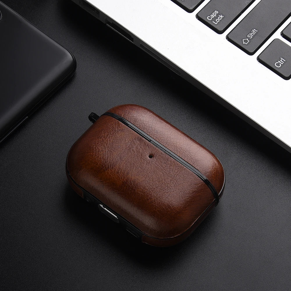 Leather PU Earphone Cover For AirPods Pro 3 2025 Case For AirPods Pro 2 2nd Pro2 Cases For AirPods 5 4 3 2 Funda Headphone Coque