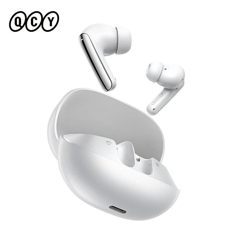 QCY MeloBuds N20 Wireless Bluetooth 6.0 Earphone 13mm Drivers -50dB Adaptive Hybrid Noise Cancelling Earbud 40Hrs HT20 Headphone