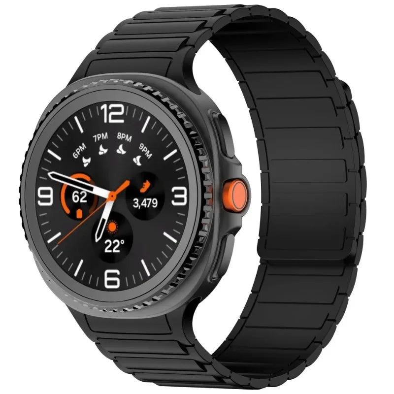 Silicone Strap For Samsung Galaxy Watch 8 40mm 44mm Magnetic Bracelet Accessories Wristband For Galaxy Watch 8 Classic 47mm Belt