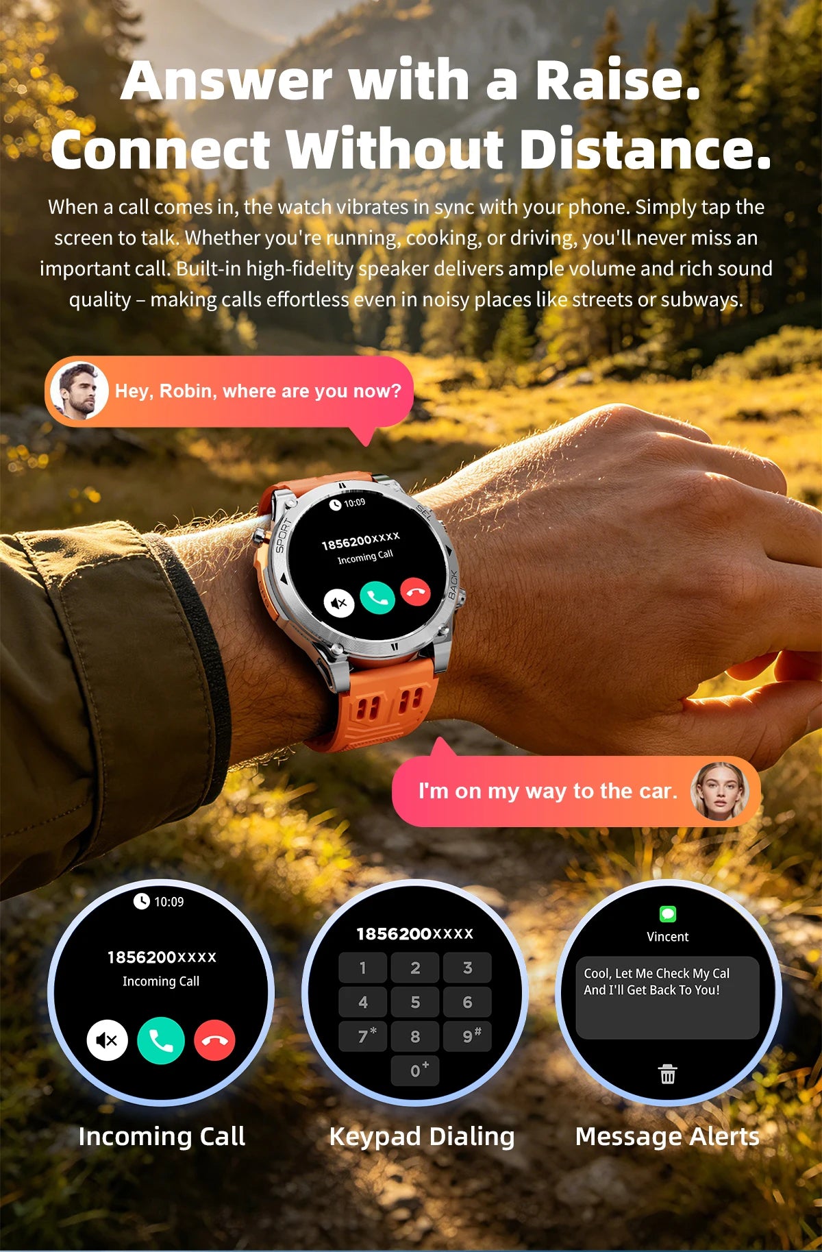 T-RX4 Ultra GPS Outdoors Military Smart Watch Men 1.7" AMOLED Compass 10ATM Waterproof 850mAh Battery Bluetooth Call Smartwatch