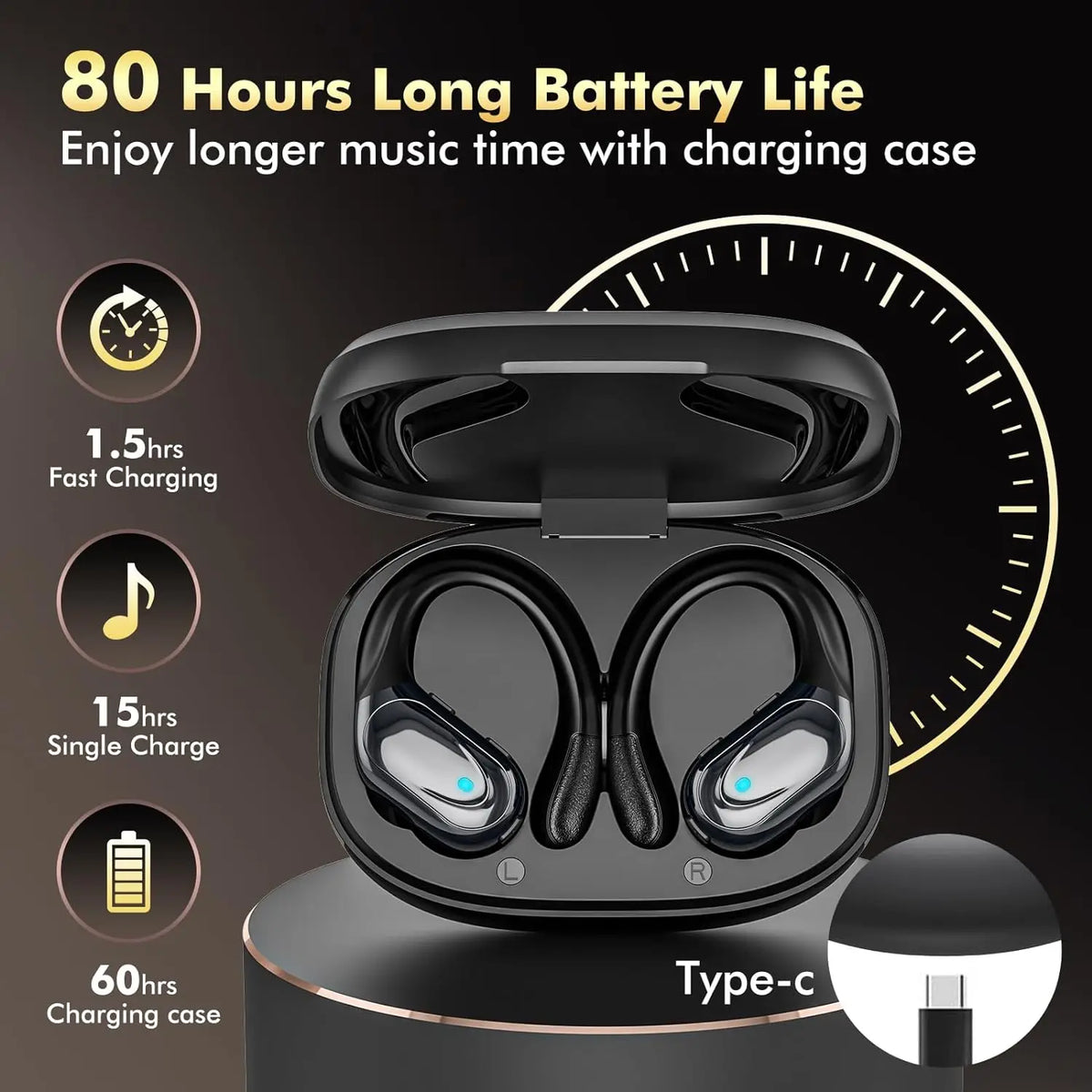 New BX17 TWS Wireless Headphone Bluetooth 5.4 Earphone Stereo Headsets Mini Earbud Sports Binaural Earphones with Mic for iPhone