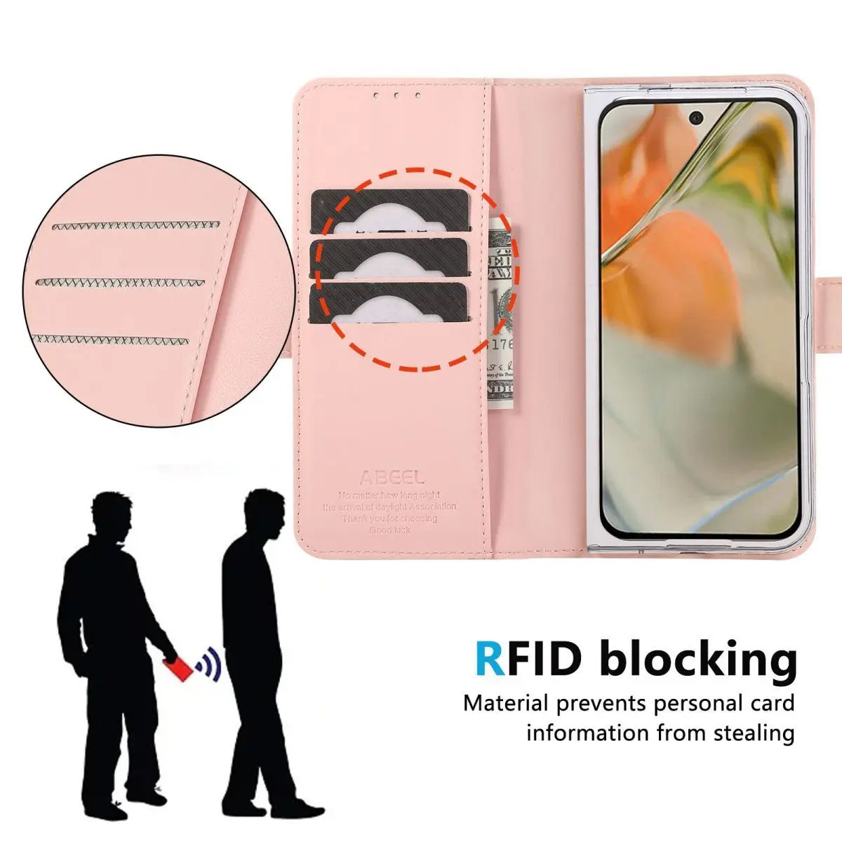 For Google Pixel 11 Pro Fold Case PU Leather Pattern Flip All Inclusive Phone Cover Fingerprint-Resistant Shockproof Bumper