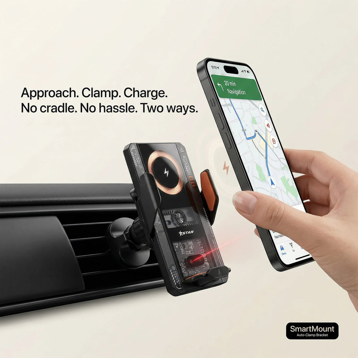 For Leapmotor B10 2025 2026 Vehicle-Specific Phone Holder Base Smart Car Phone Mount 66W Charging Leapmotor Accessories LHD RHD