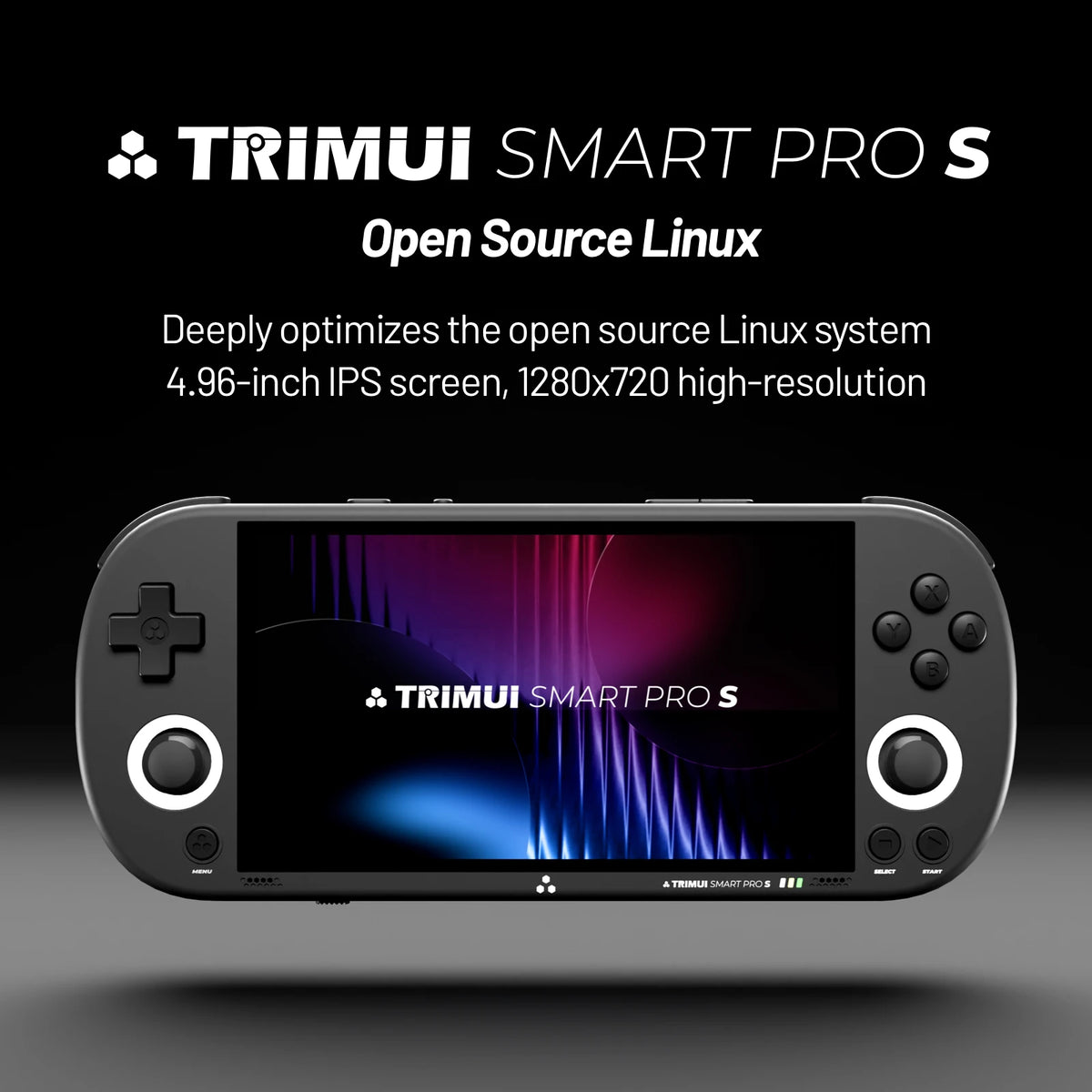 Trimui Smart Pro S TG5050 Handheld Game Console - Best for PSP Game, Octa-core 2.0GHz 4.96" IPS Display RGB LED 5000mAh Battery