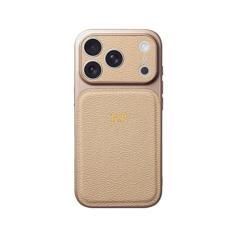 Personalised Customized Name Case For iPhone 17 Pro 16 15 14 13 Pro Max Initials Letters Leather Cover 13 15 16 17 Air Pro Max