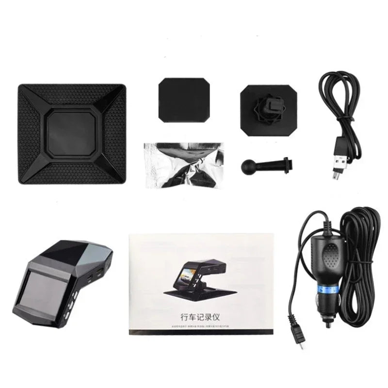 New 4K HD Dash Cam Car Video Driving Recorder with Center Console LCD Car DVR Video Recorder Parking Monitor