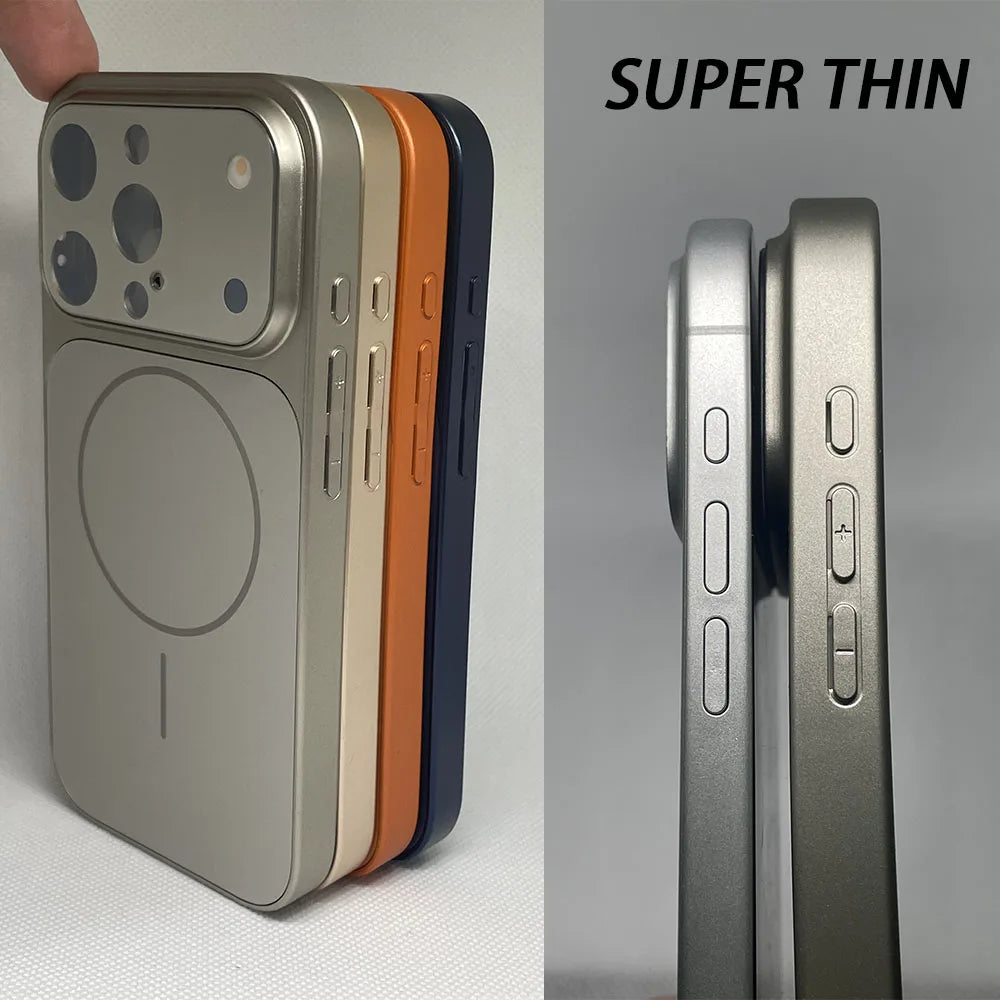 Luxury Case Transform Look To 17 18 Pro Max Cover For Iphone 16 Pro 15 14 13 Change To 17 Pro Magnetic Fundas For Magsafe