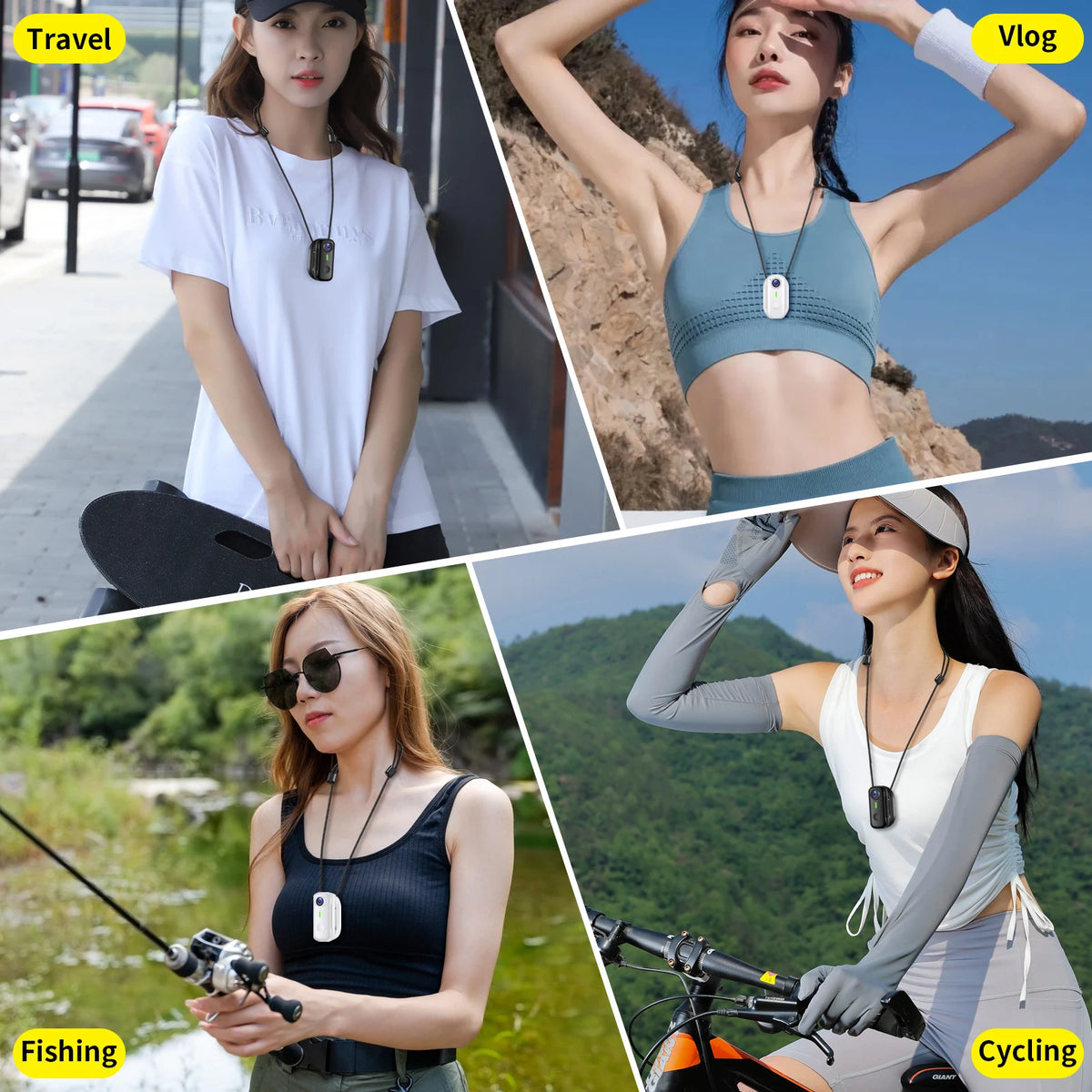 Mini Magnetic Thumb Action Cam 120° Wide Angle Smart Anti Shake For Bike Vlog Motorcycle Daily School Recording And Cycling