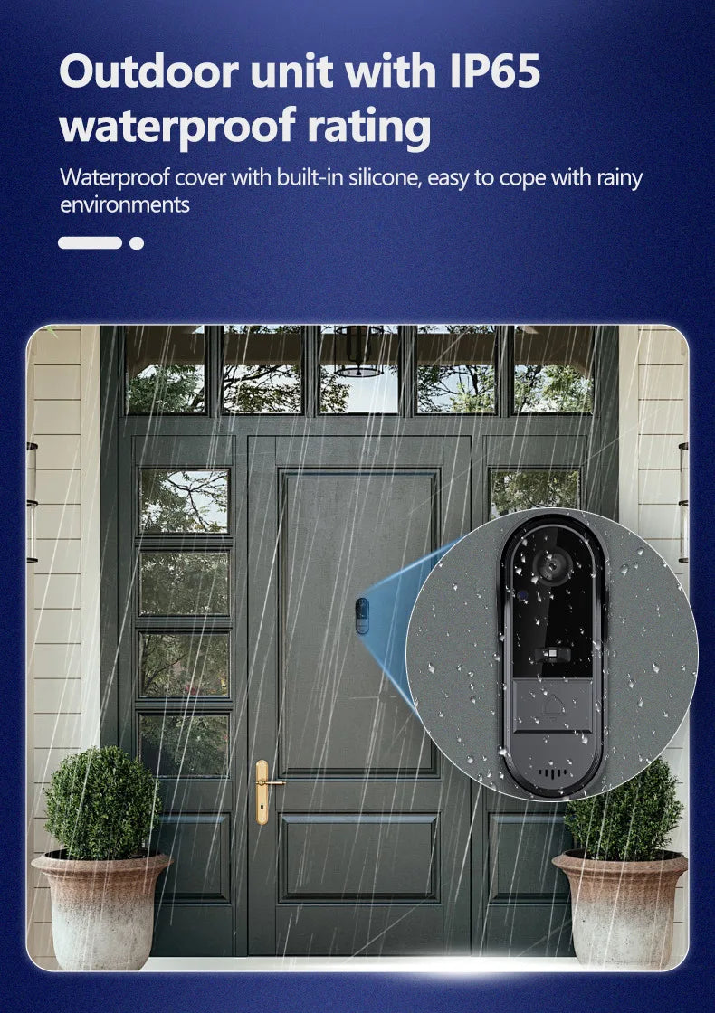 M16S M15S WiFi Wireless Intercom Smart Doorbell 4.3inch IPS Screen Video Security Camera Two-Way Intercom HD Surveillance Camera