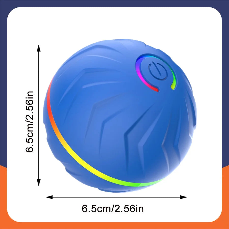 Interactive Smart Dogs Toys Balls - USB Automatic Moving Bouncing Ball for Puppy to Large Dog - Electronic Pets Ball Birthday Gi