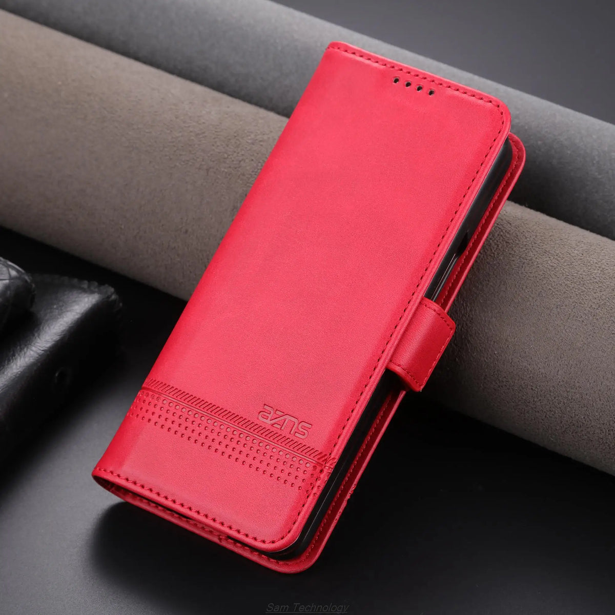 Magnetic Adsorption Leather Fitted Case for Samsung Galaxy Z Fold5 / Z Fold 5 6 7 4 3 5G Flip Cover Protective Case Fundas Coque