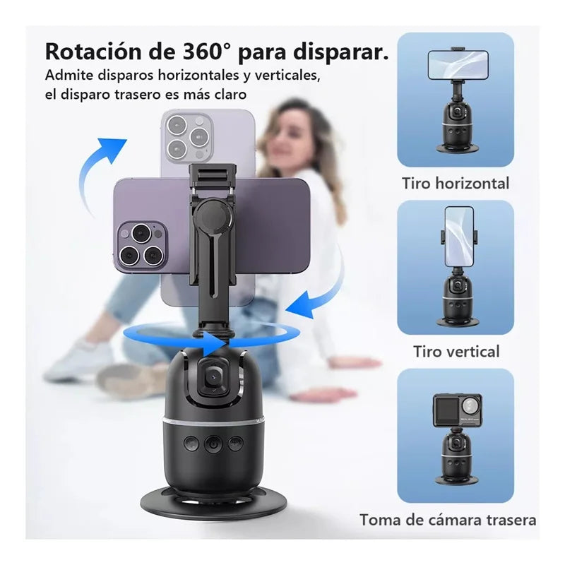 Roreta Multifunctional Selfie Stick with Light Anti Shake Shooting Image Stable for iPhone Smartphone Handheld Gimbal Stabilizer