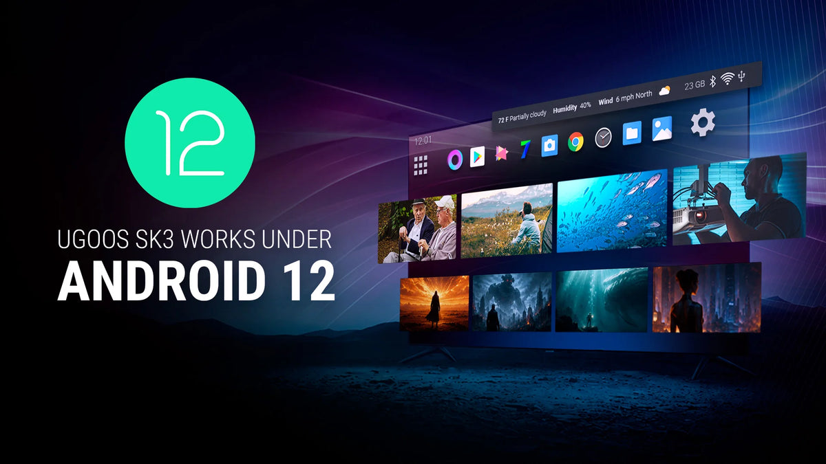 UGOOS SK3 Android 12 Smart TV BOX RK3588S2-DV BT5.2 LPDDR4 8G 128G WiFi6 1000M Ethernet HDMI2.1 8K HDR Set Top Box Dolby Vision
