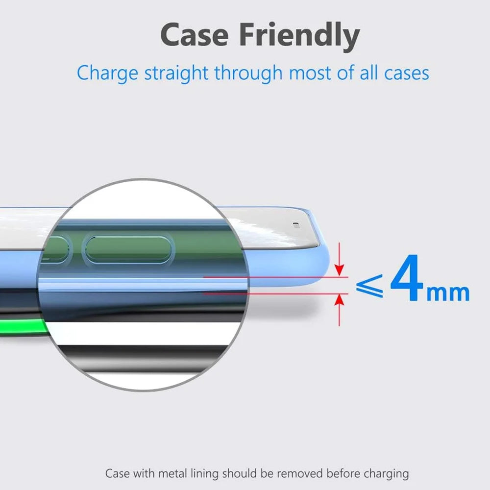 30W Wireless Charger LED Phone Charger Stand Suitable for IPhone17 -12 Pro Max 8 - Fast Charging Base for Xiaomi Samsung S25 26