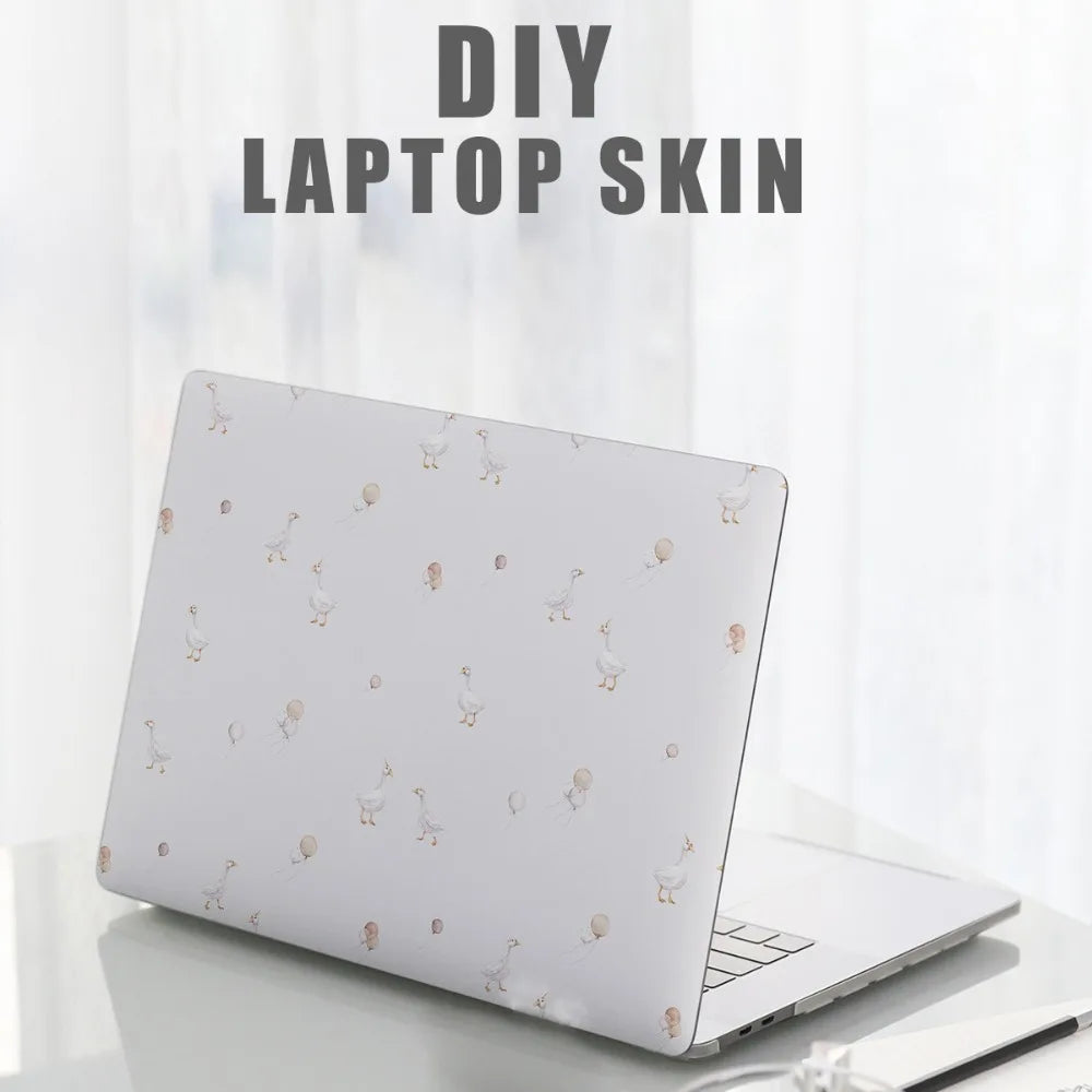 DIY 15inch Laptop Stickers Skins Cute Cat A+C Side Notebook Computer Cover Skin for Macbook /HP / Dell / Lenovo / Acer / ASUS
