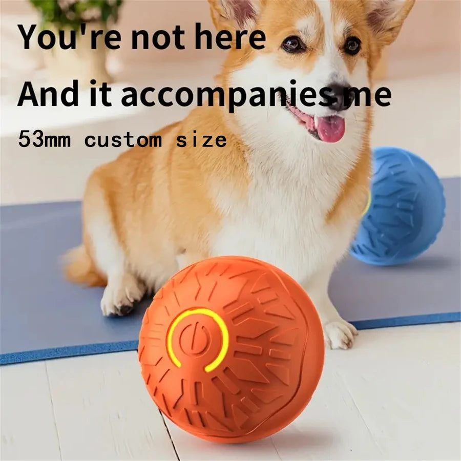 Smart Dog Toy Ball Automatic Interactive Pet Electronic Rolling USB Rechargeable Moving Bouncing for Puppy to Large Dog Chew Toy