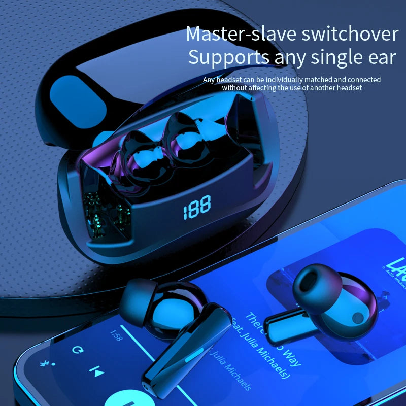 TWS High-Quality True Wireless Bluetooth Earphones Mate60, 12-Hour Playtime, Crystal Clear Sound with LED Battery Display